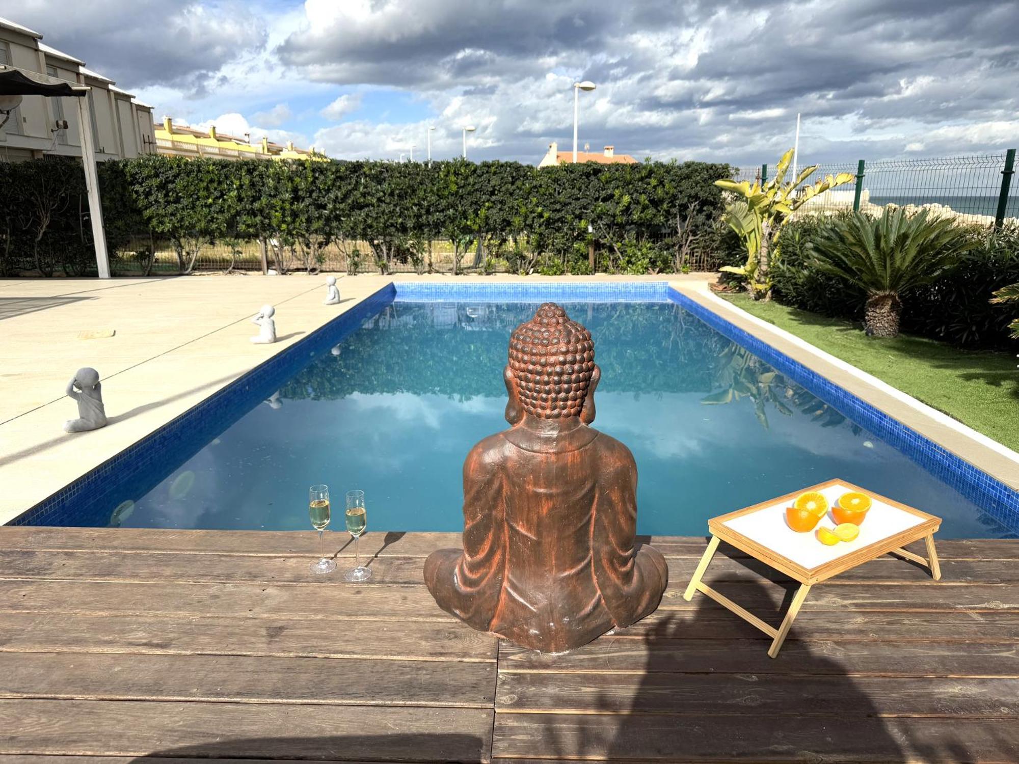 Villa Casa Del Mar, Piscina Privada Frente Al Mar Cullera Exterior foto